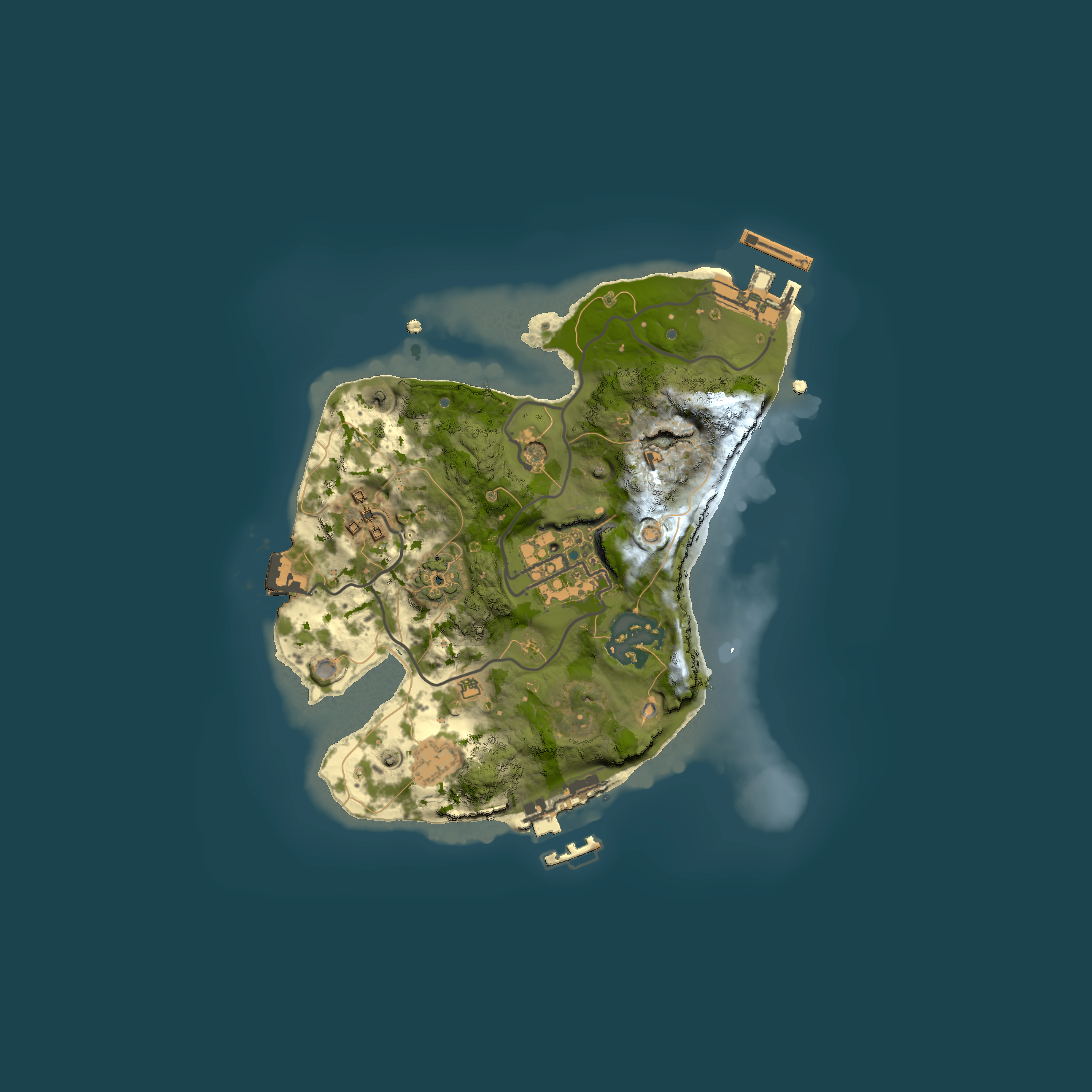 Full top-down render of Rust map seed 1340313355, 2000x2000m