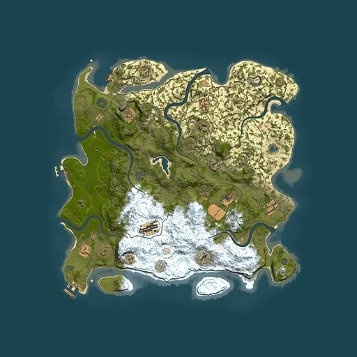 Rust map seed 37594985, 4200x4200m top-down preview