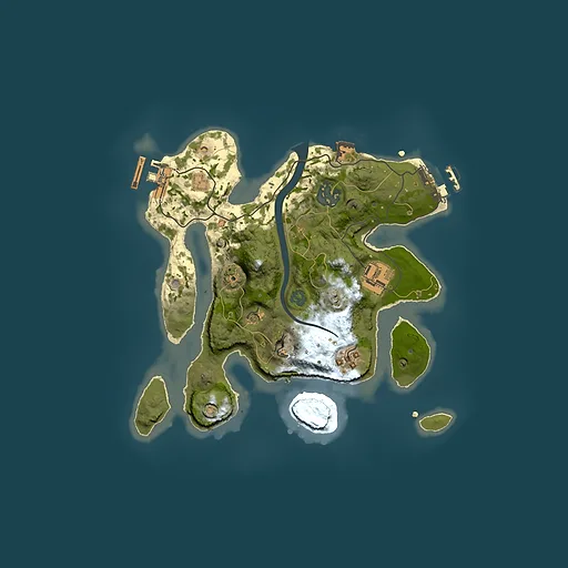 Rust map seed 1703165381, 2500x2500m top-down preview