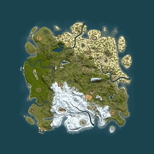 Rust map seed 245566873, 4750x4750m top-down preview