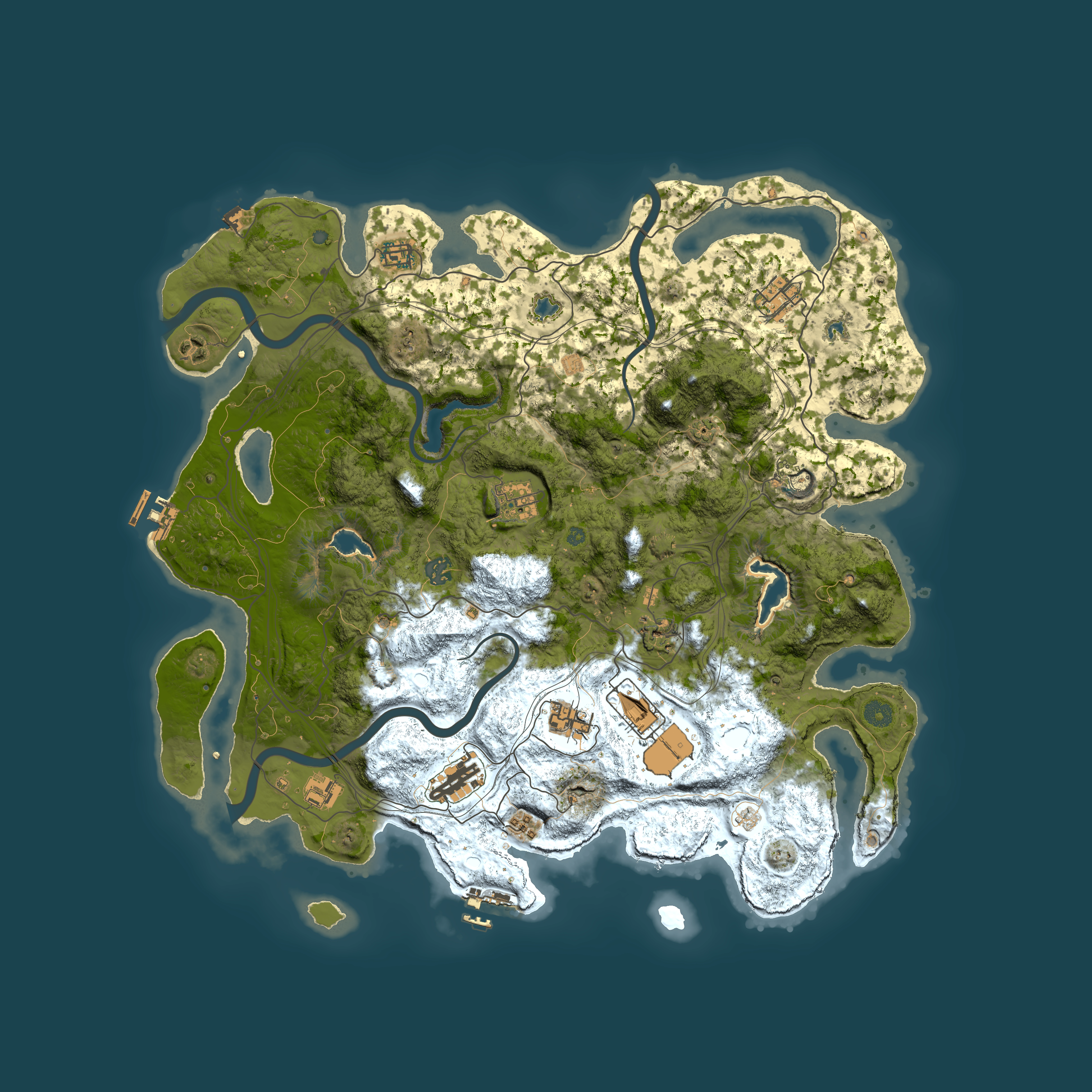 Full top-down render of Rust map seed 1017363349, 4550x4550m