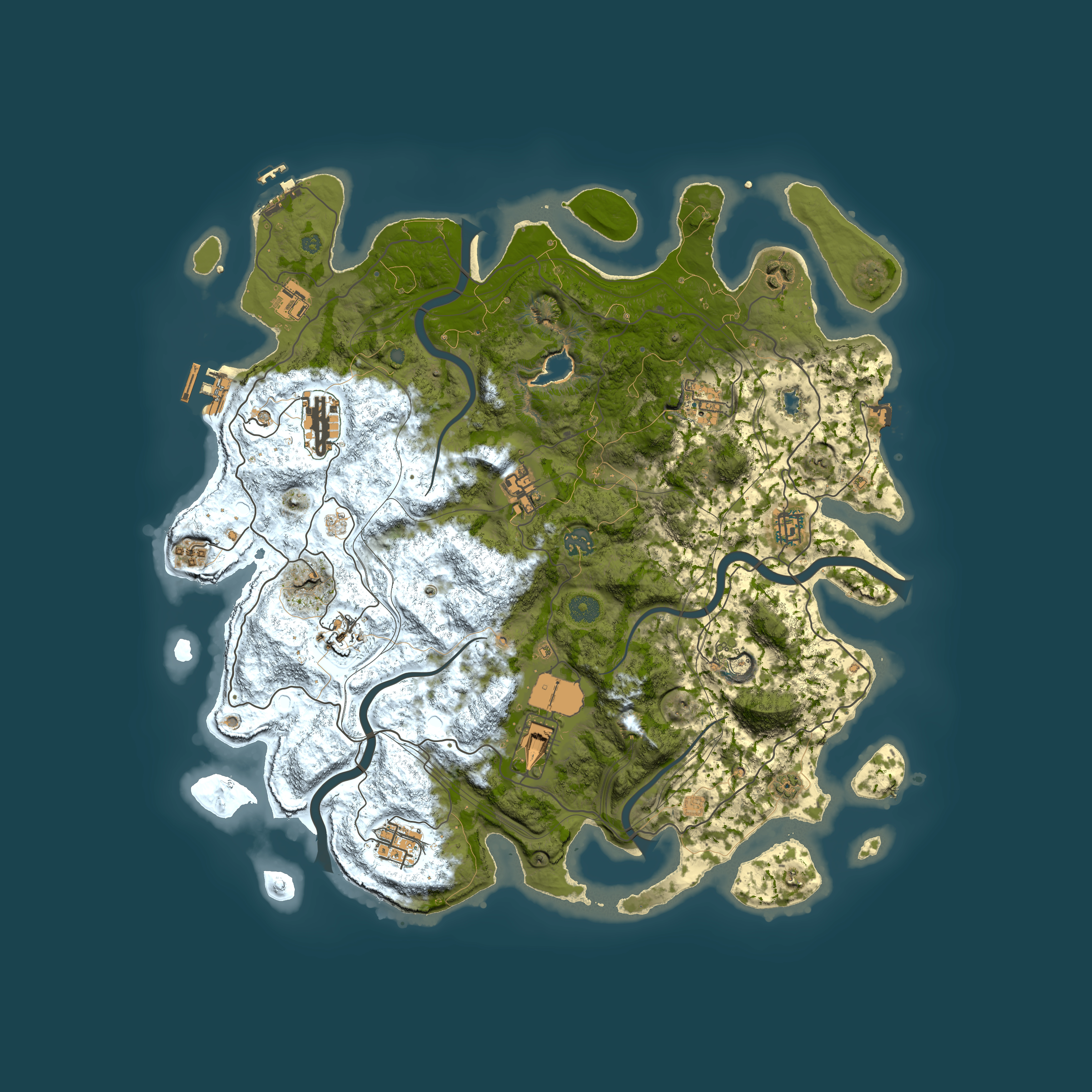 Full top-down render of Rust map seed 380117531, 4300x4300m