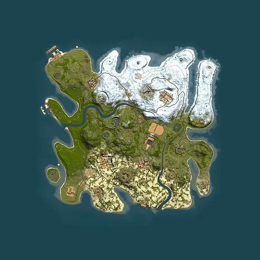 Rust map seed 1835228300, 3500x3500m top-down preview