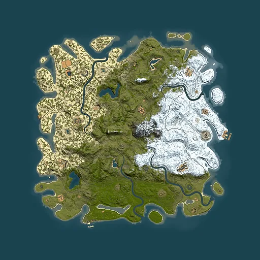 Rust map seed 1303468876, 5550x5550m top-down preview