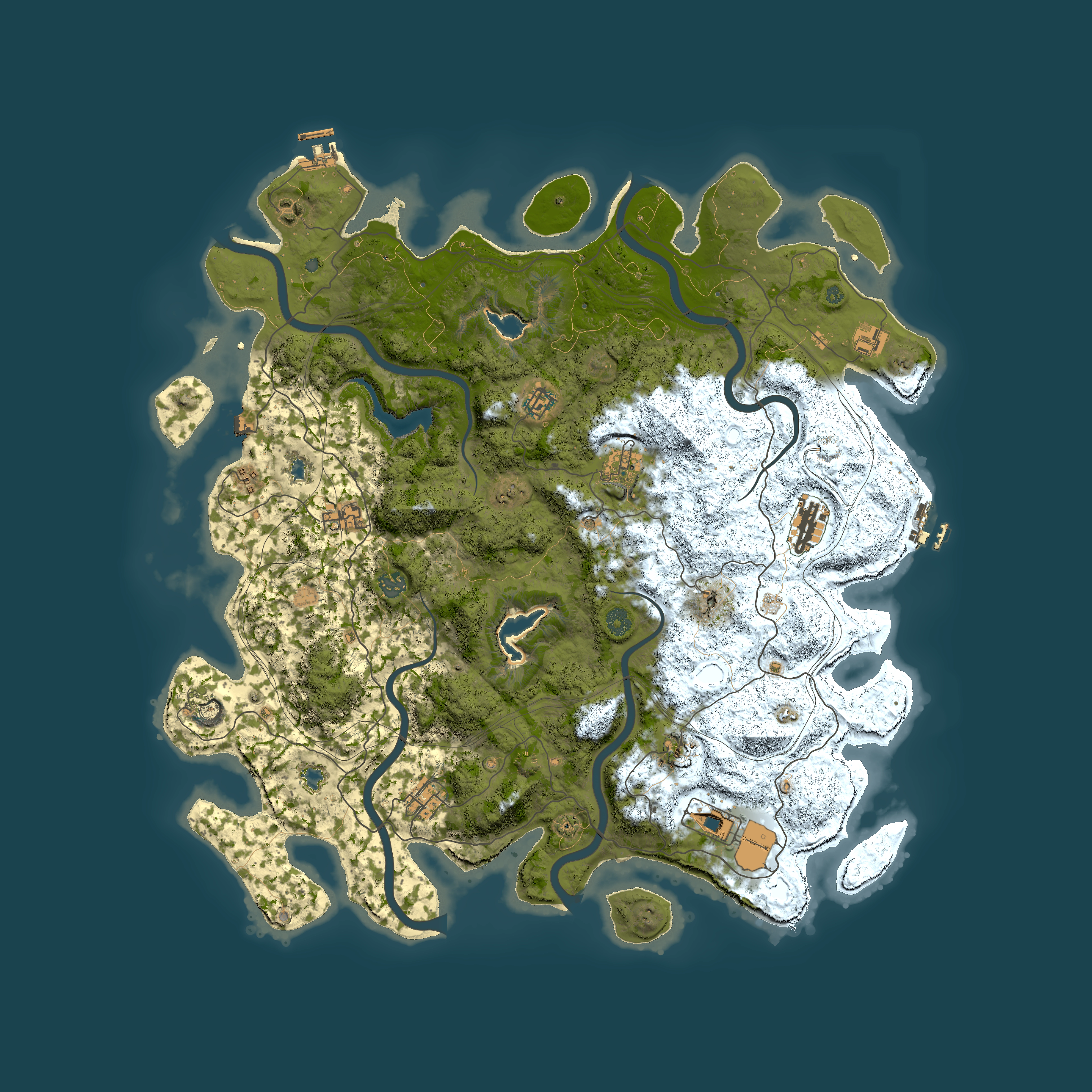 Full top-down render of Rust map seed 1726553990, 4850x4850m