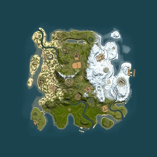 Rust map seed 1969089597, 3500x3500m top-down preview