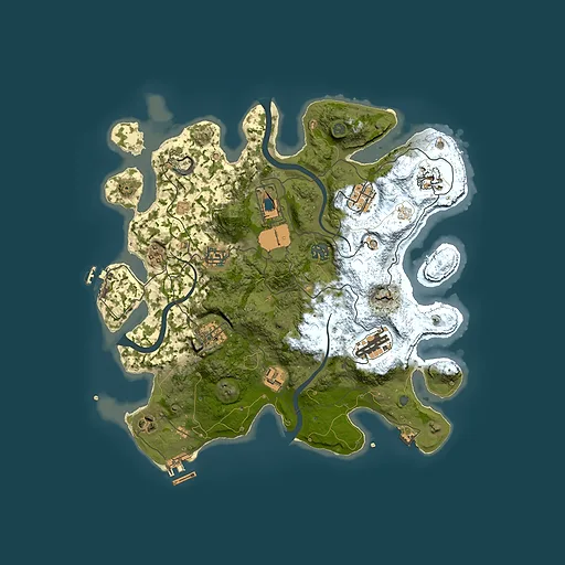 Rust map seed 1397704587, 3550x3550m top-down preview