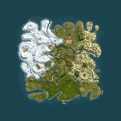 Rust map seed 1867911725, 4250x4250m top-down preview