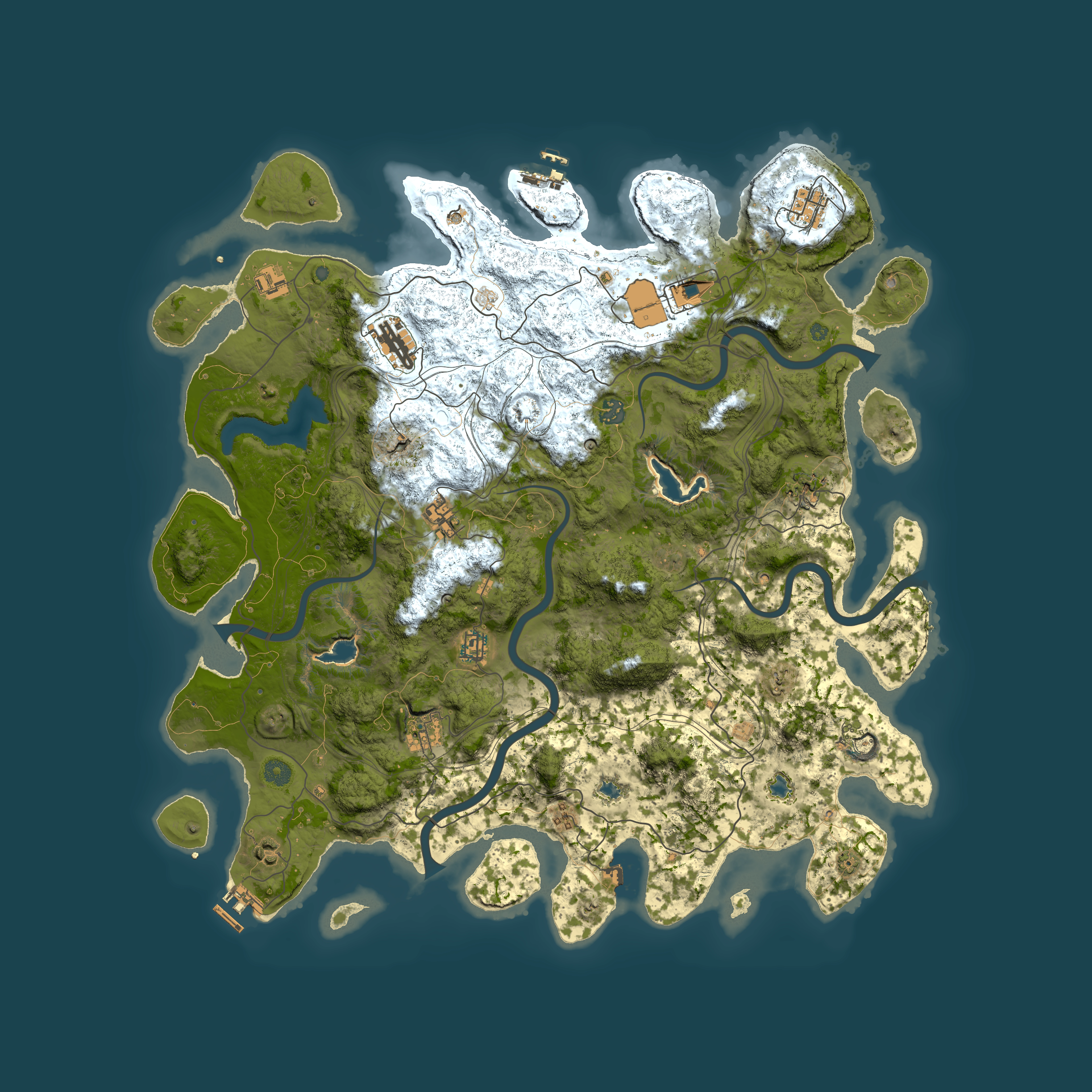 Full top-down render of Rust map seed 919939881, 4850x4850m