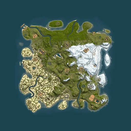 Rust map seed 1323541037, 4350x4350m top-down preview