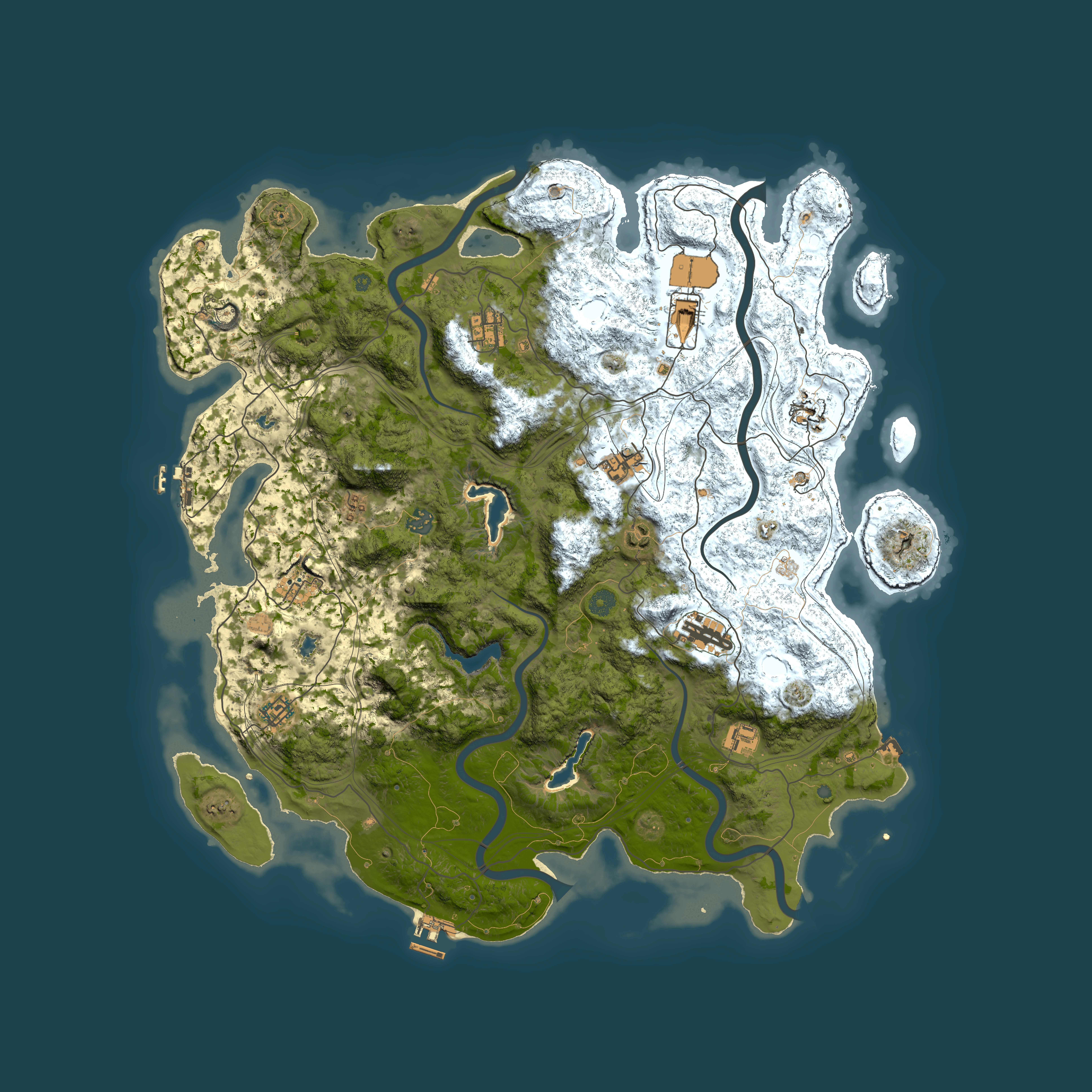 Full top-down render of Rust map seed 1735784113, 4850x4850m