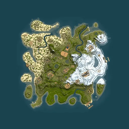 Rust map seed 955576646, 3700x3700m top-down preview