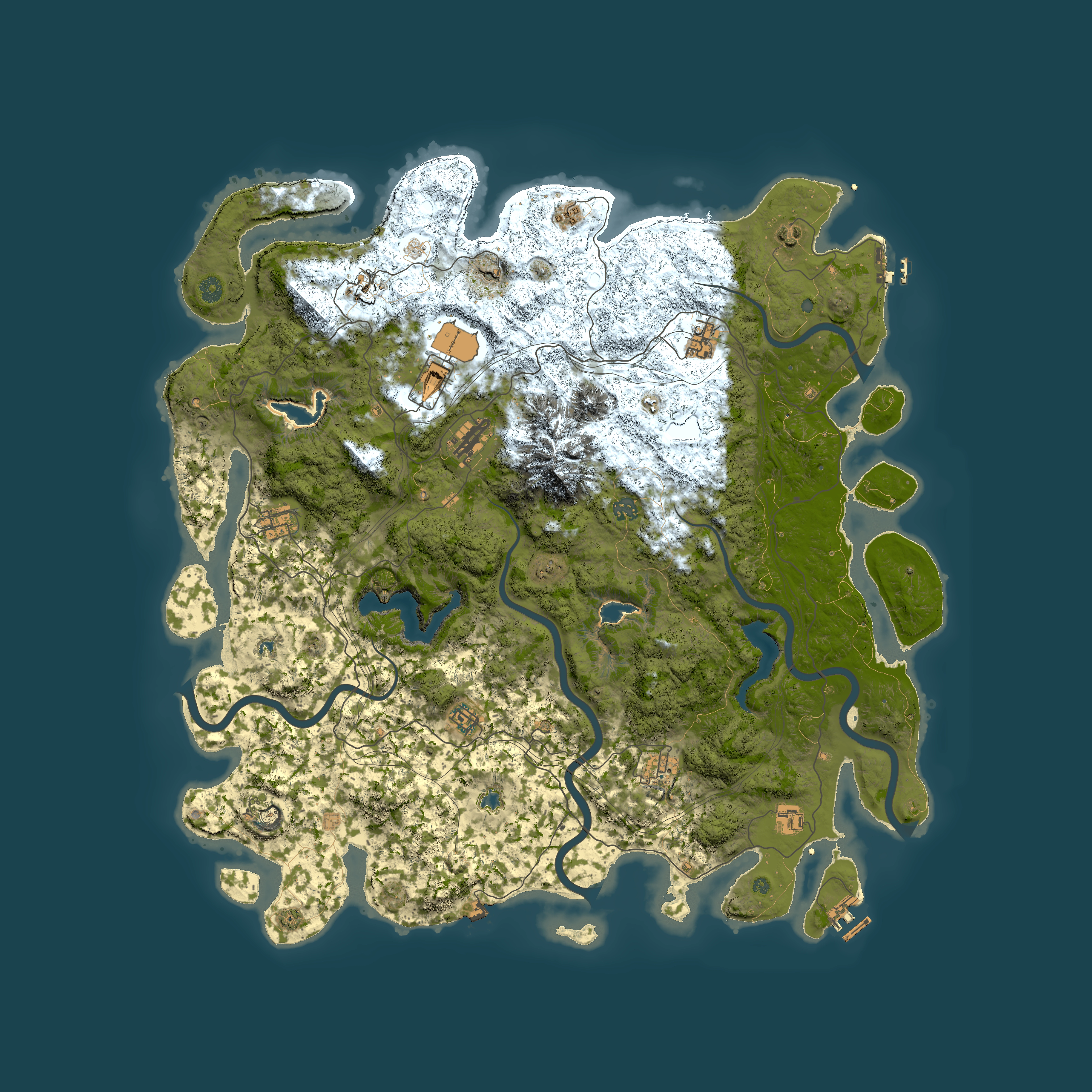 Full top-down render of Rust map seed 202929690, 5250x5250m