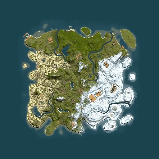 Rust map seed 2125267029, 4550x4550m top-down preview