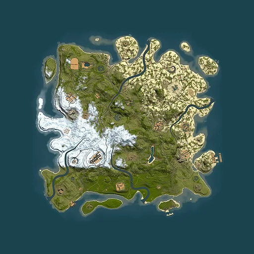 Rust map seed 14551996, 4450x4450m top-down preview