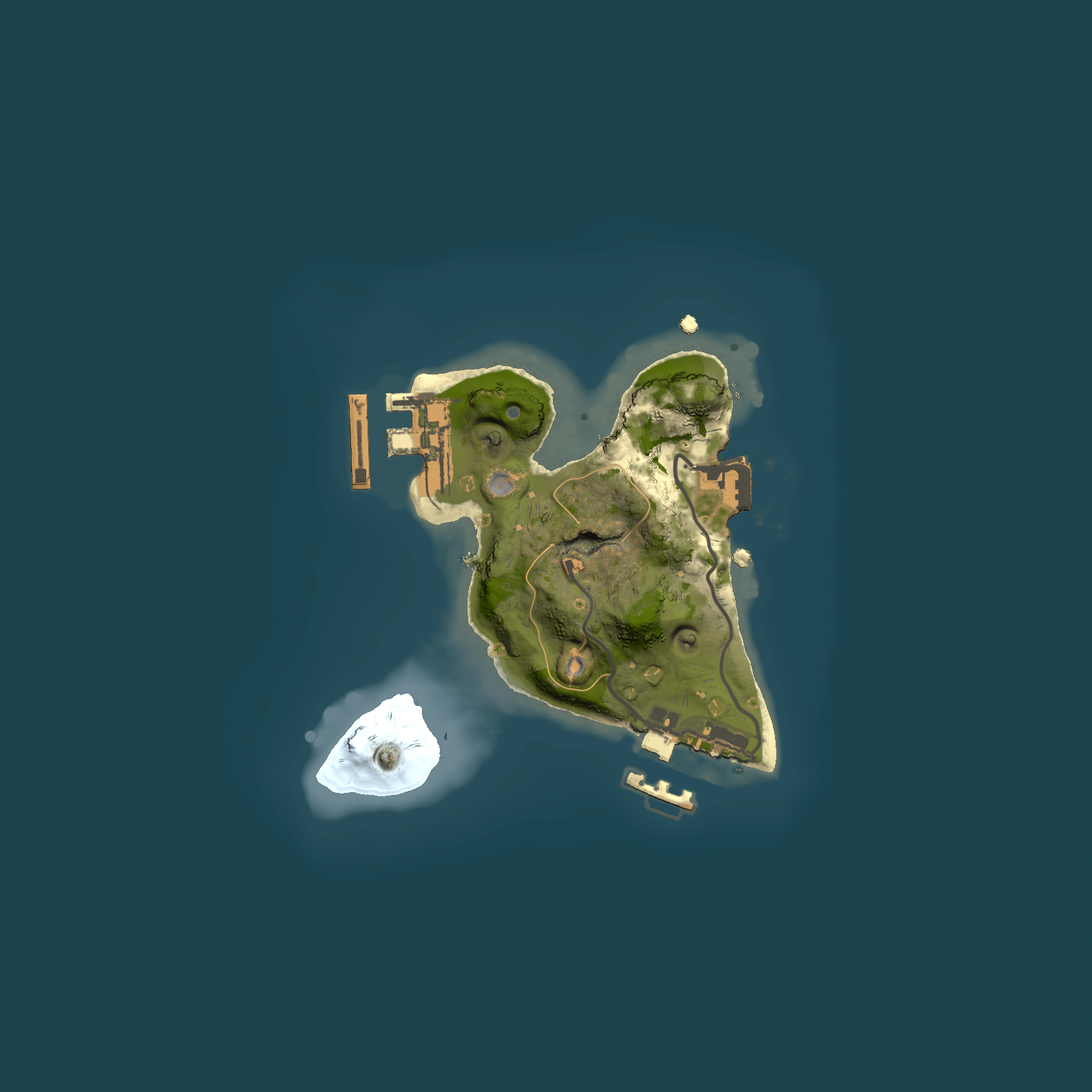Full top-down render of Rust map seed 524229724, 1500x1500m