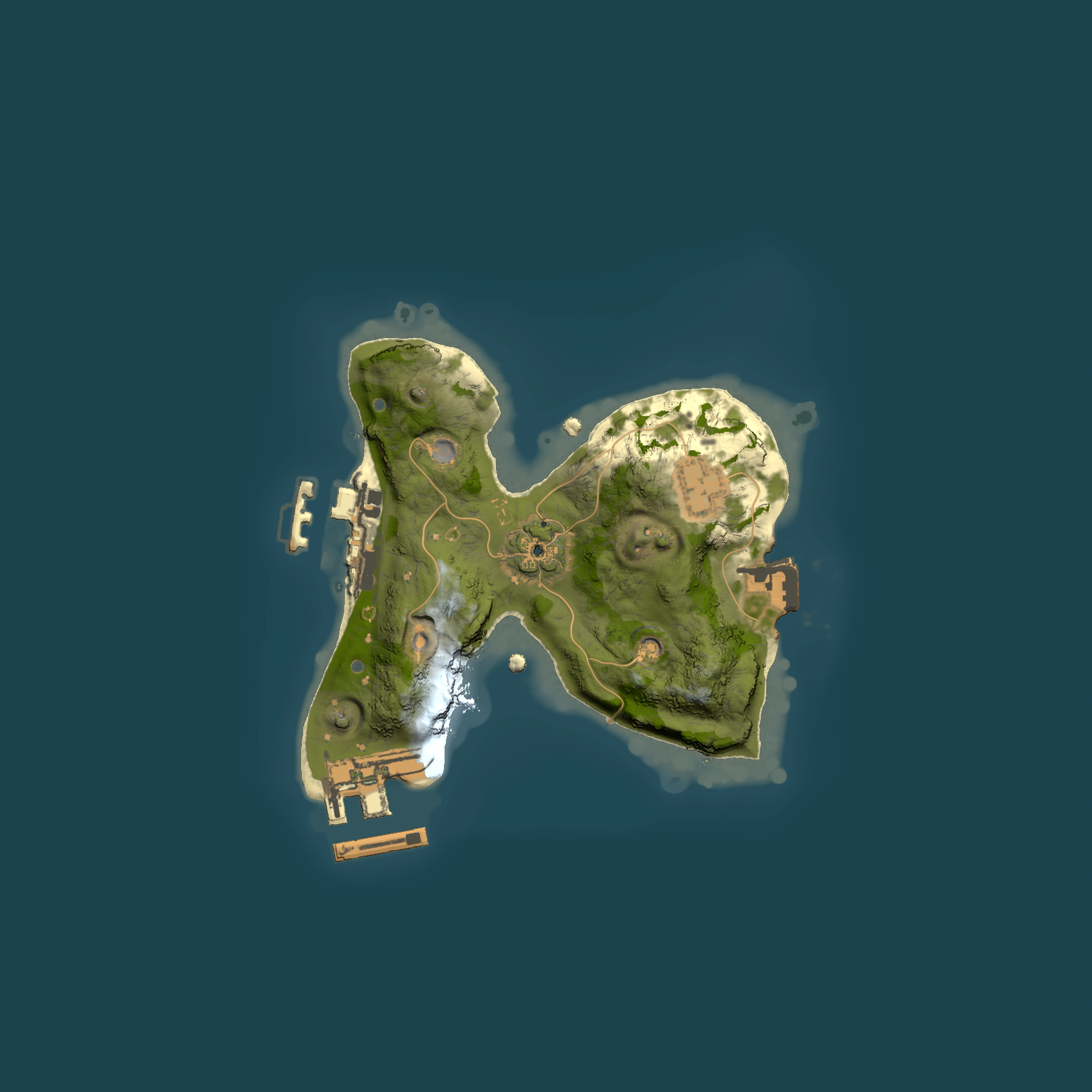 Full top-down render of Rust map seed 406993996, 1500x1500m