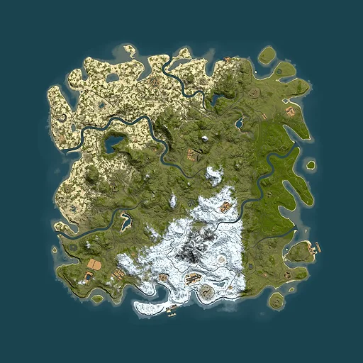 Rust map seed 813135991, 5650x5650m top-down preview