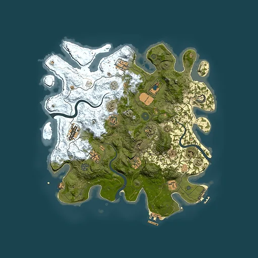 Rust map seed 1396652999, 3800x3800m top-down preview