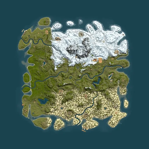 Rust map seed 885645008, 5900x5900m top-down preview