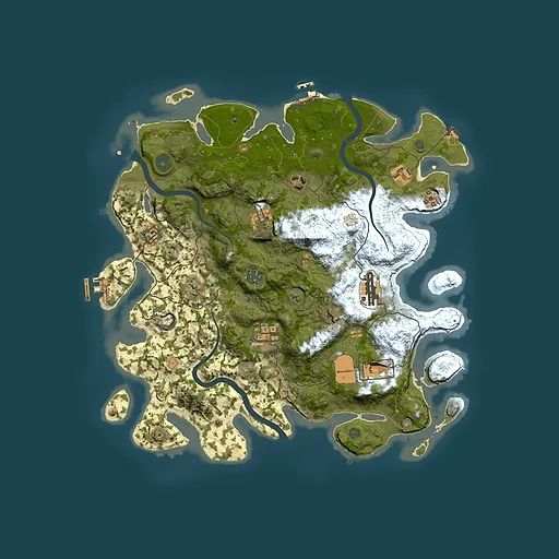 Rust map seed 1867890321, 3850x3850m top-down preview