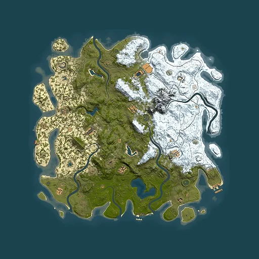 Rust map seed 2081150891, 5300x5300m top-down preview