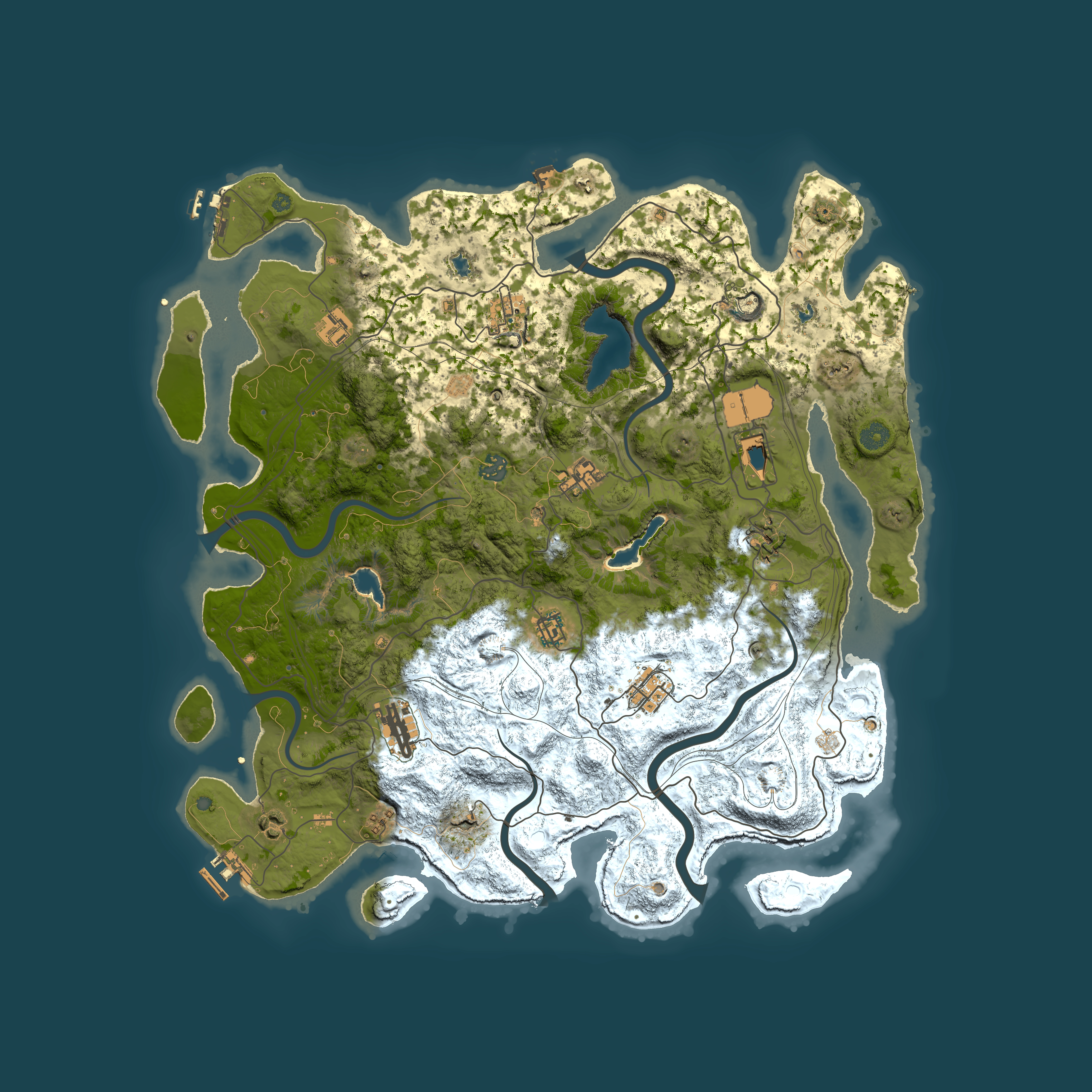 Full top-down render of Rust map seed 751391888, 4500x4500m