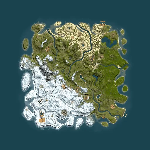 Rust map seed 952142181, 5150x5150m top-down preview