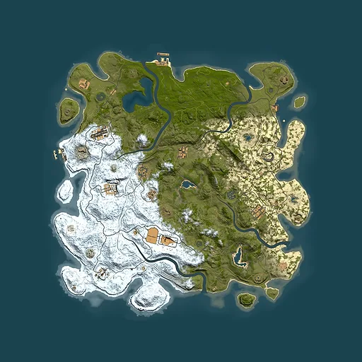 Rust map seed 1735336958, 4850x4850m top-down preview