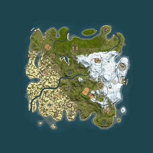 Rust map seed 627258853, 4000x4000m top-down preview