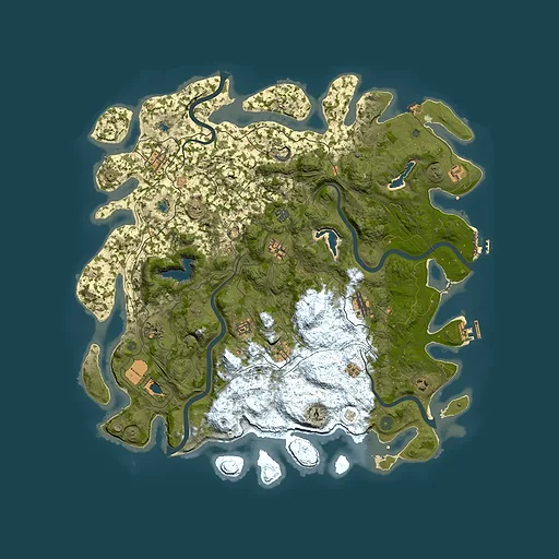 Rust map seed 1740766896, 4900x4900m top-down preview