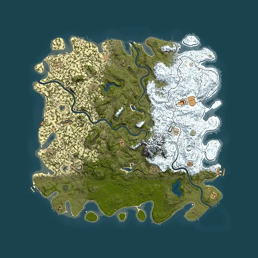 Rust map seed 985704447, 5650x5650m top-down preview