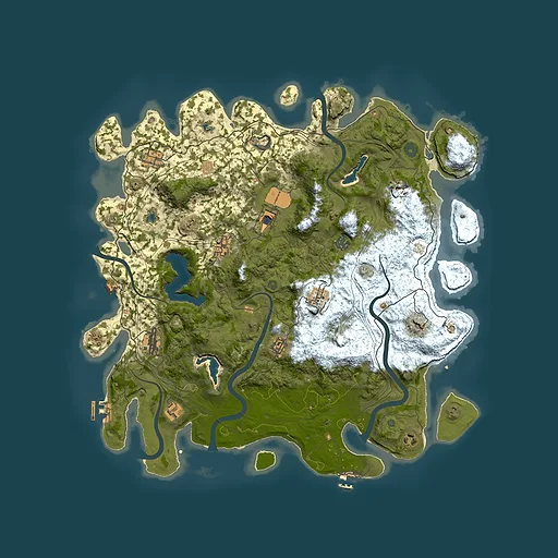 Rust map seed 1831266605, 4650x4650m top-down preview