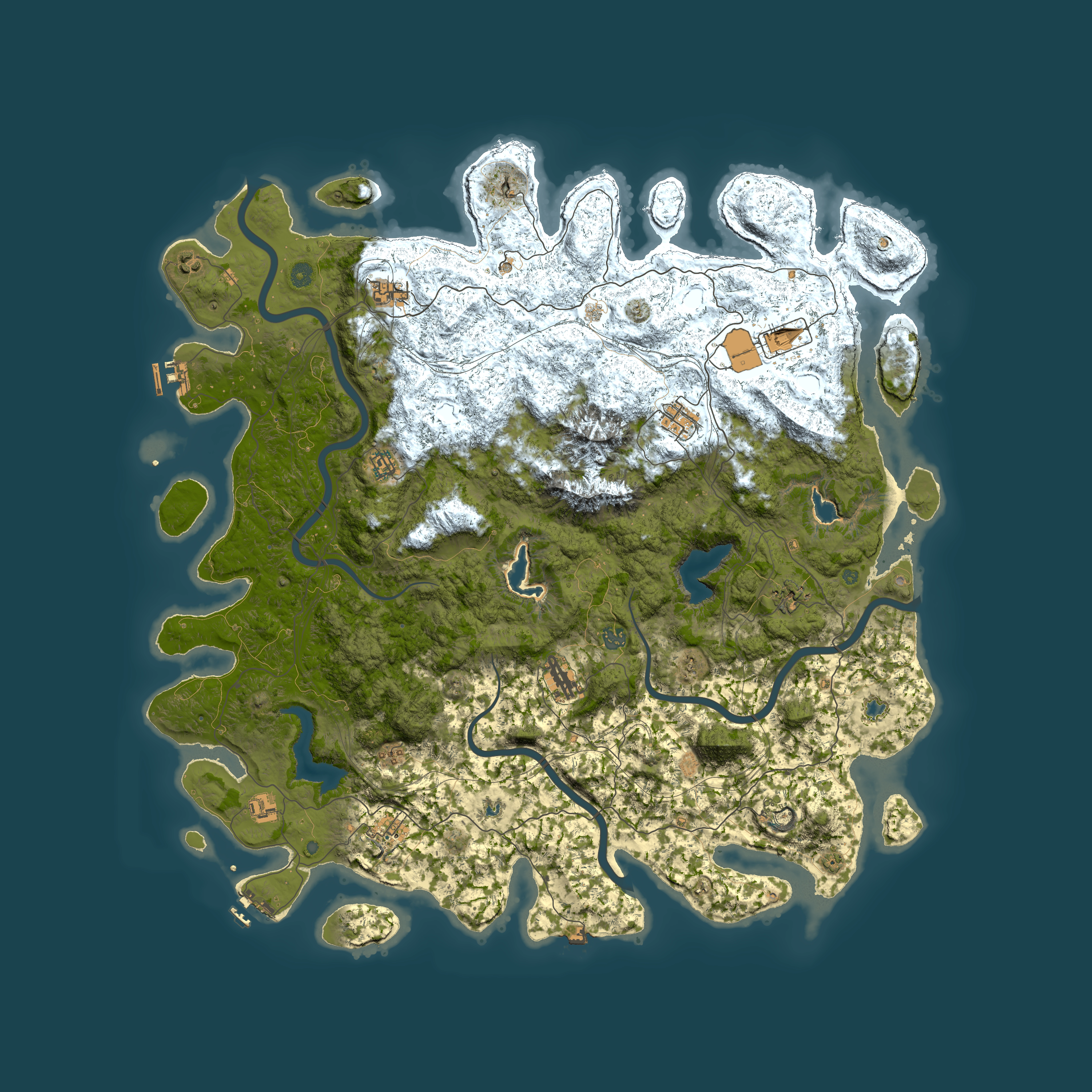 Full top-down render of Rust map seed 1041159285, 5450x5450m