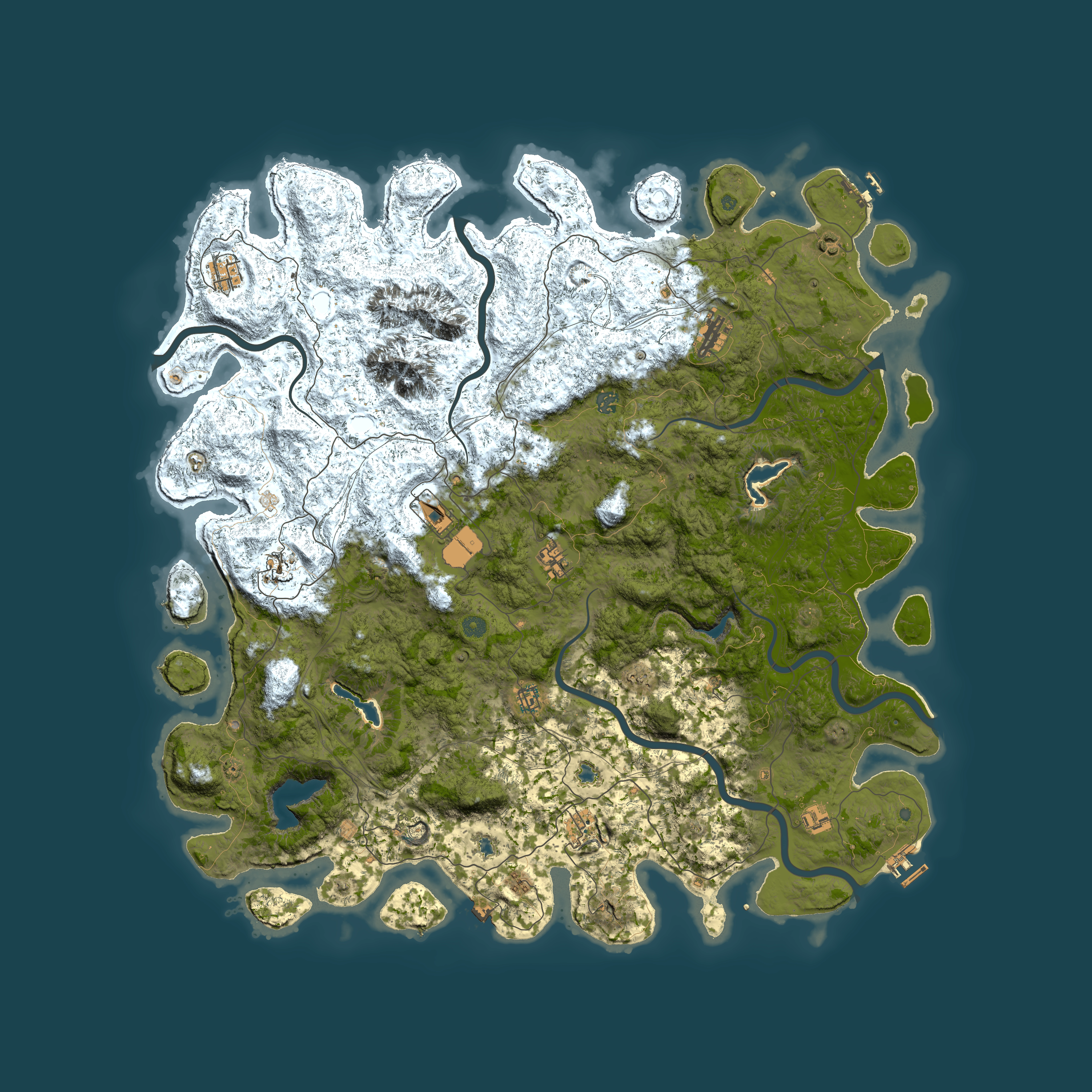 Full top-down render of Rust map seed 1037593430, 5600x5600m
