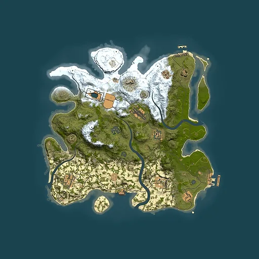 Rust map seed 1835086147, 3550x3550m top-down preview