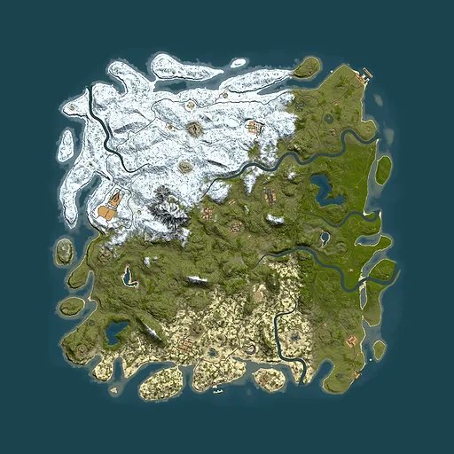 Rust map seed 822797693, 5950x5950m top-down preview
