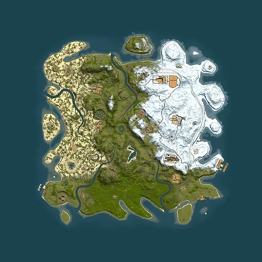 Rust map seed 632972184, 4450x4450m top-down preview