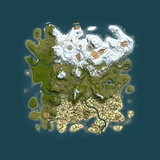 Rust map seed 74950508, 4200x4200m top-down preview