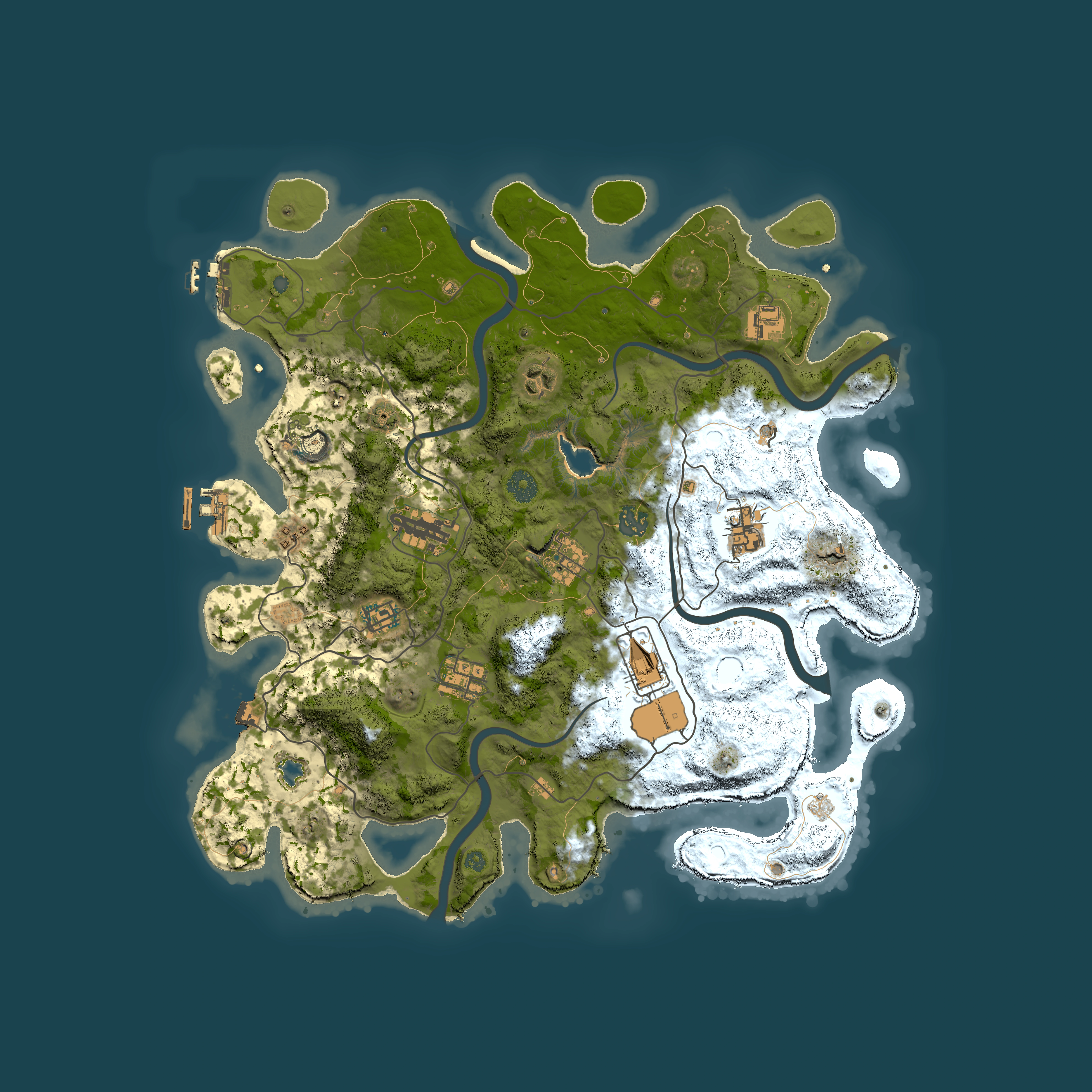 Full top-down render of Rust map seed 1504171762, 4050x4050m