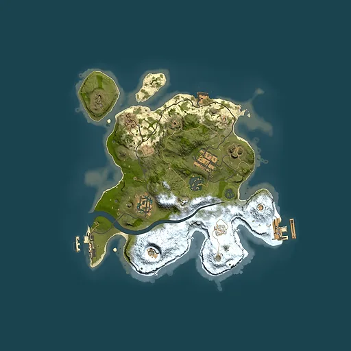Rust map seed 1566367969, 2500x2500m top-down preview