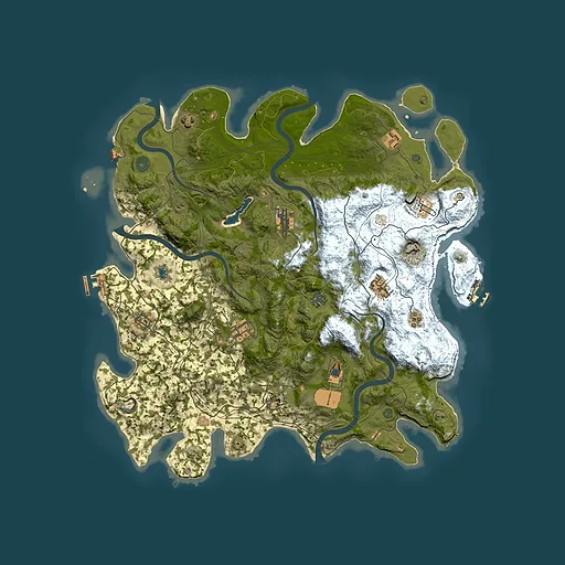 Rust map seed 80926945, 4450x4450m top-down preview