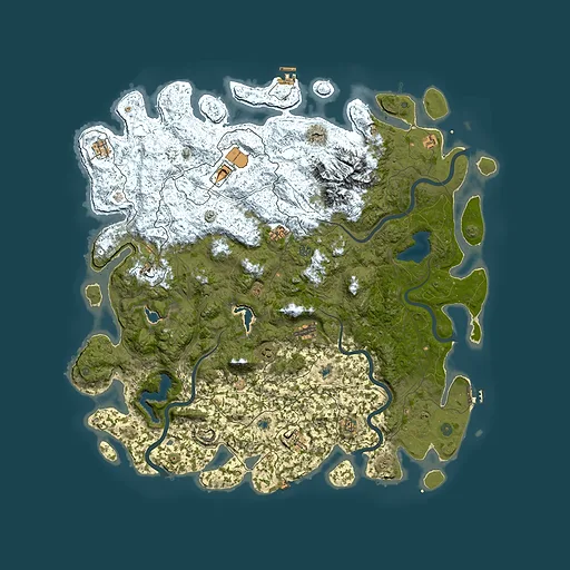 Rust map seed 363682791, 5700x5700m top-down preview