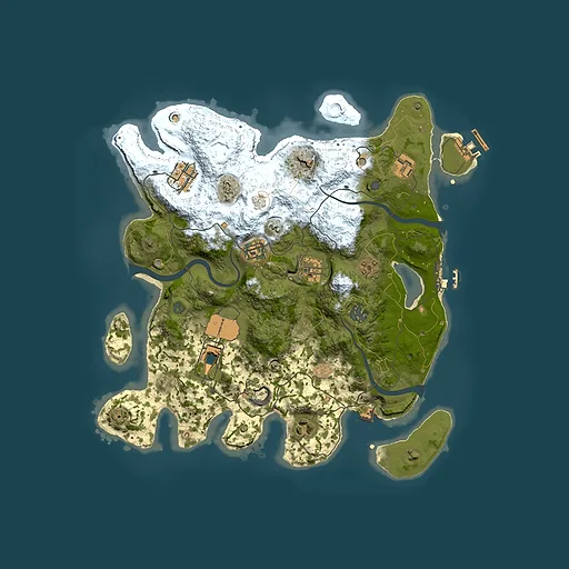 Rust map seed 732433253, 3500x3500m top-down preview