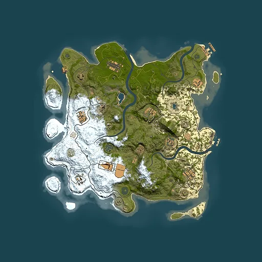 Rust map seed 593191371, 4000x4000m top-down preview