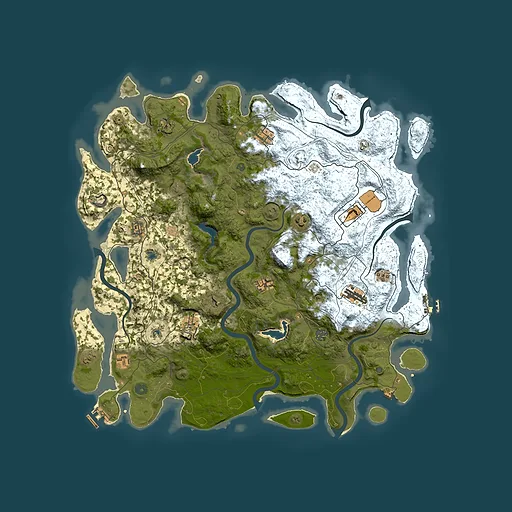 Rust map seed 918402681, 4900x4900m top-down preview
