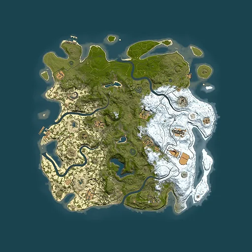 Rust map seed 615607106, 4550x4550m top-down preview