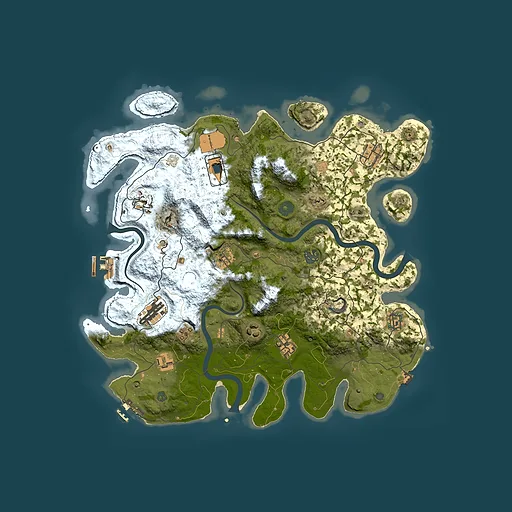 Rust map seed 813139644, 3900x3900m top-down preview