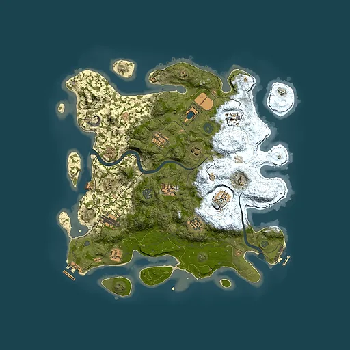 Rust map seed 1531439529, 3850x3850m top-down preview