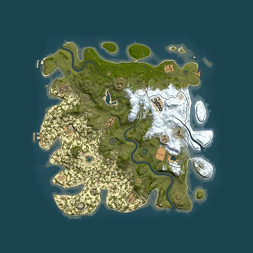 Rust map seed 1449495799, 4100x4100m top-down preview